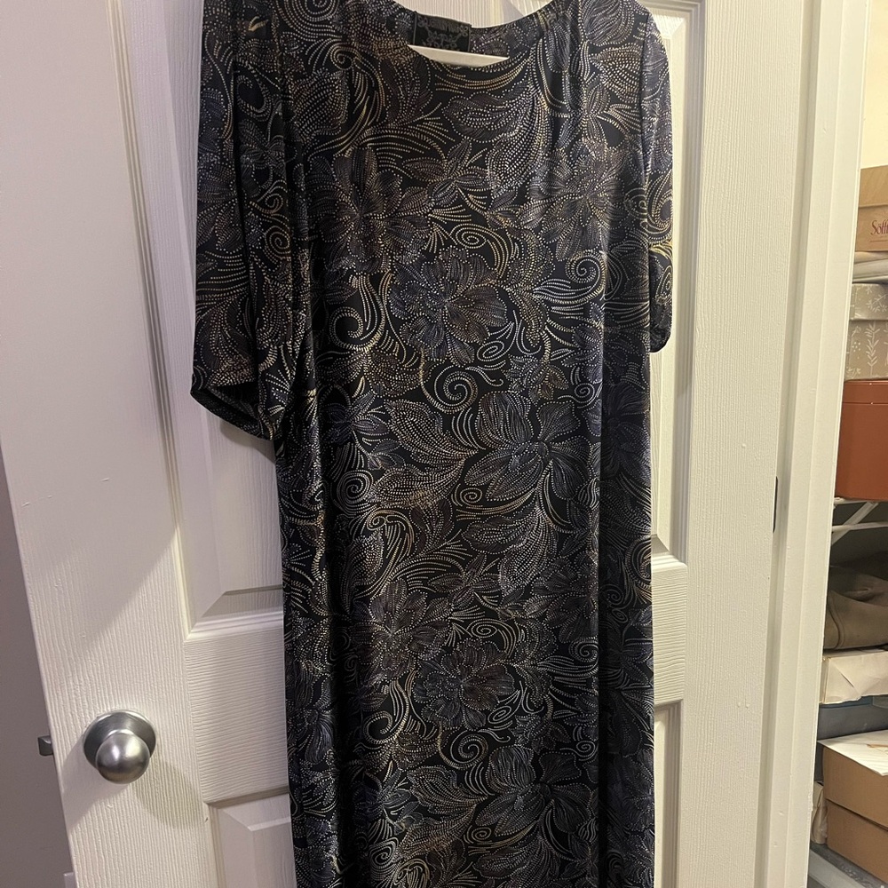 Johnny Was Dajiki Mesh Midi Dress Floral Lightweight Size XL - Picture 2 of 3